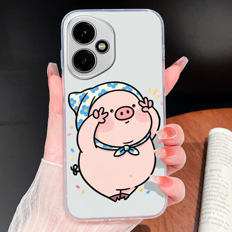 For Honor 400 Pro / 400 Lite / 400 Smart Case Cupid-Angel Soft Clear Slim Silicone Anti Drop Phone Back Covers For Honor400 5G