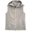 loro piana MAC1156 Gray Cashmere 100 Hooded Zip-Up Vest Jacket Jacket 42 grayUsed