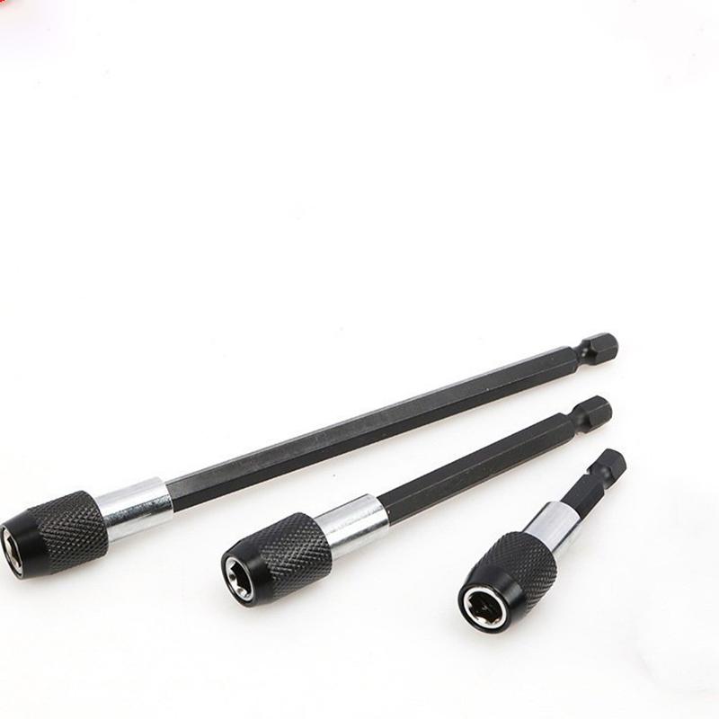 3Pcs Hexagonal Quick Release Self Locking Extension Rod Electric Drill Driver Quick Transfer Rod Screwdriver Extension Rod Tool