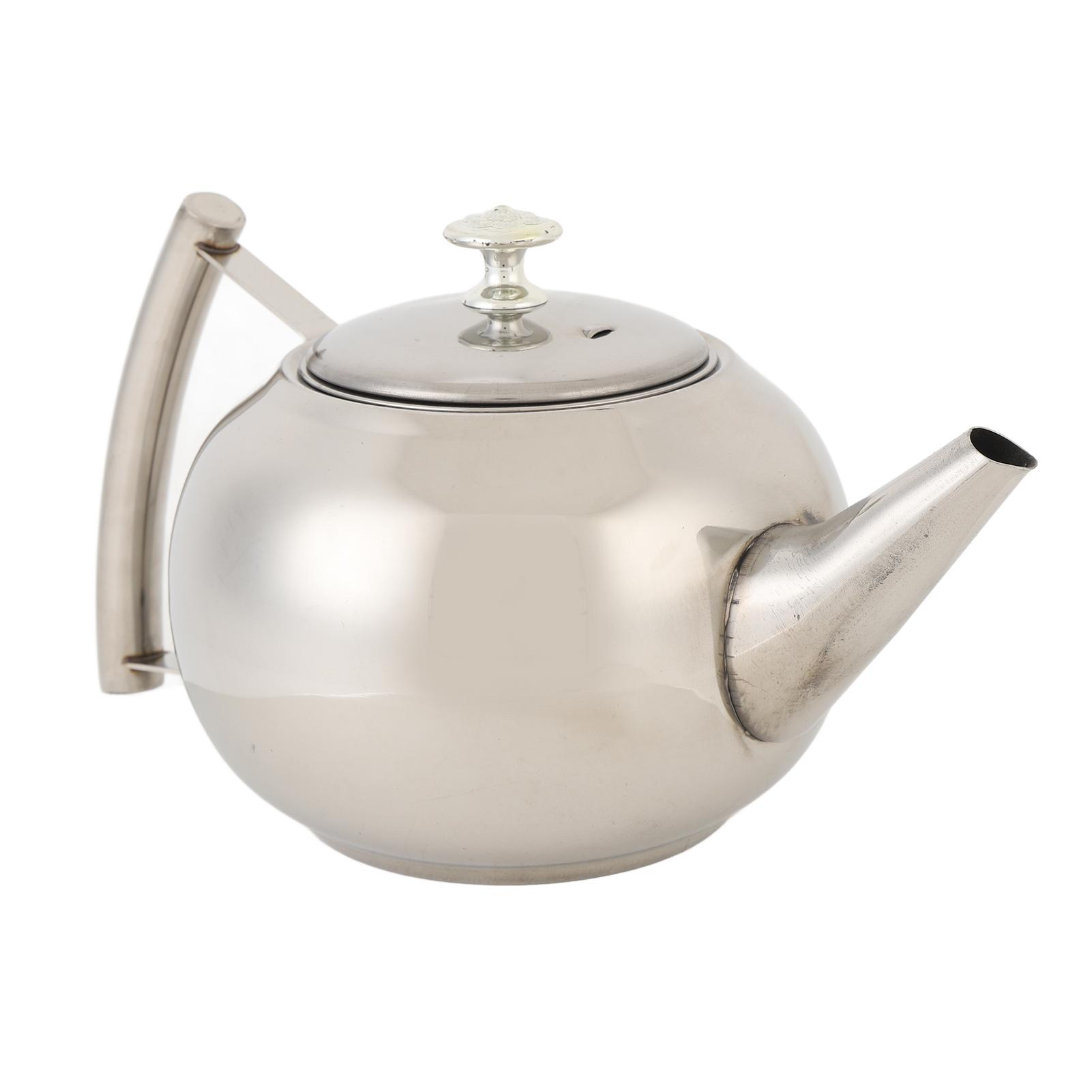 

Чайник из нержавеющей стали, герметичный, с эргономичной боковой ручкой, чайник с отсоединяемым инфузором, 2000 мл 1000ml