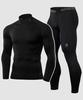 ARMEDES [Set] Men'S Underlayer Turtleneck Tracksuit Top & Bottom Set Ar-151+161 (3 Colors)