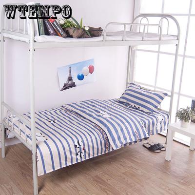 Student Dormitory Special Three-piece Bedroom Single Bedding Sheets Have Been Hooded In A Single Sleeve
