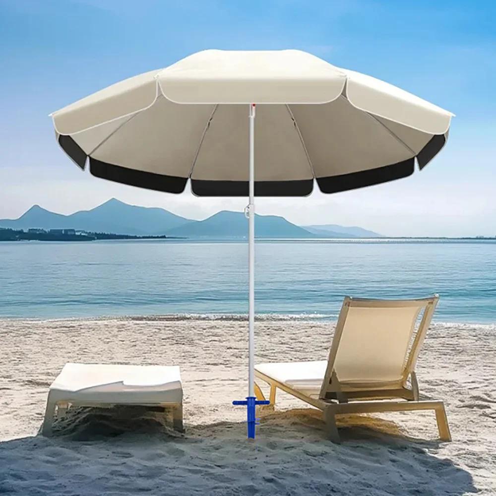 1 Stück Schirm Sandanker Basis Verstellbar Kunststoff Sonne Strand Terrasse Sand Boden Befestigungswerkzeuge Anker Ständer Erdspieß Bohrer Werkzeuge Sonnenschein