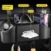 Universal Car Seat Back Storage Box Multi-Functional Vehicle Mounted Tissue Box Rear Seat Storage Cup Holder Hook Car Accessorie