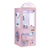 Claw Crane Machine, Medium-Sized Arcade Game Machine with Light & Sound, Adjustable Steel Claws, Precise Toy Candy Grabber Prize Dispenser Vending