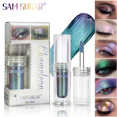 SAM SUGAR Багатофункціональні рідкі тіні для повік Хамелеон Перламутрові Водостійкі Хайлайтер Освітлюючі Дрібний шиммер Фестивальний сценічний макіяж