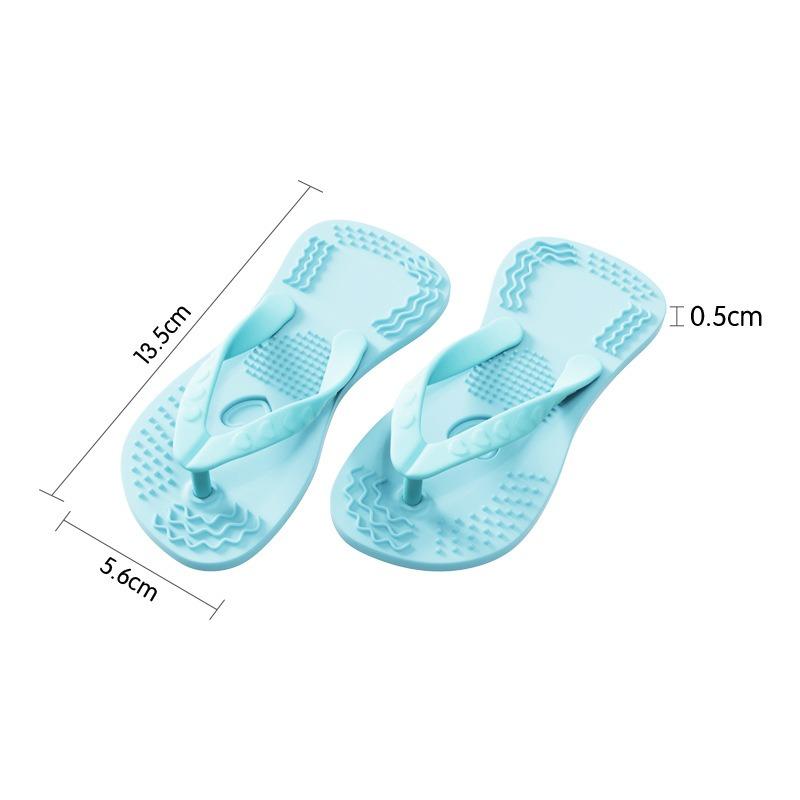 Dog Silicone Teething Toys Flip-Flop Shaped Teething Toy for Small Medium-sized Dogs Textured Silicone Toy Clean Molar Teeth
