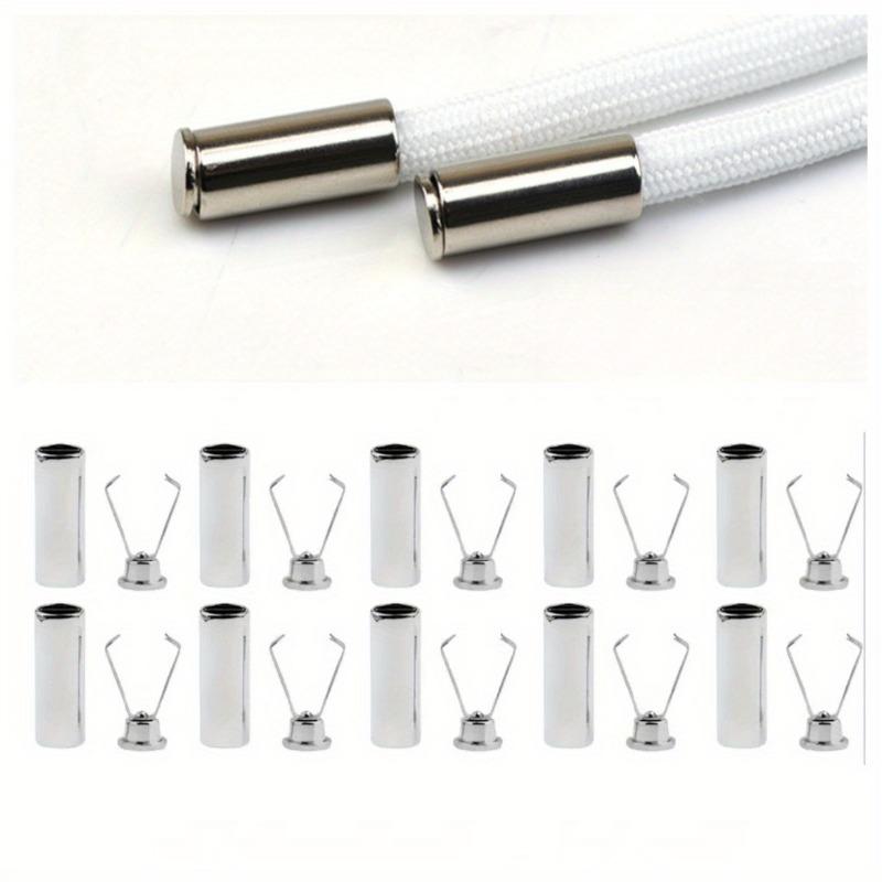 

10pcs Heavy Duty Cord Locks Adjustable Metal Clips Secure Fastening for Shoelaces Bags Hoodies DIY Crafts Organizing Cables