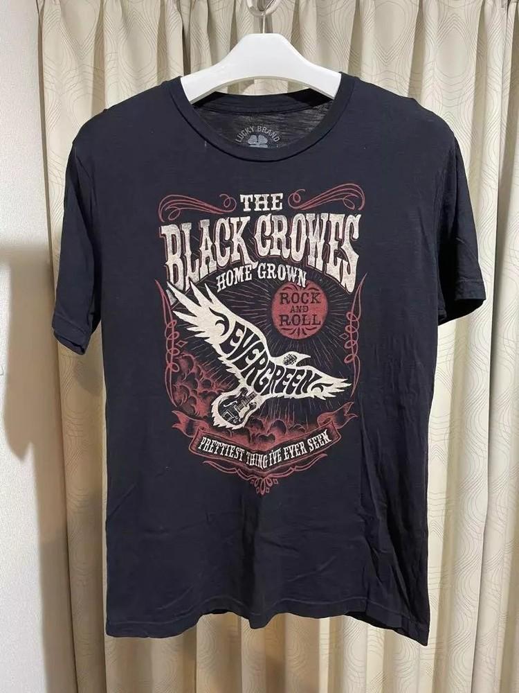 The Black Crowes Band Homes Crown Black T shirt retro style tee S5XL Unisex T-Shirt S