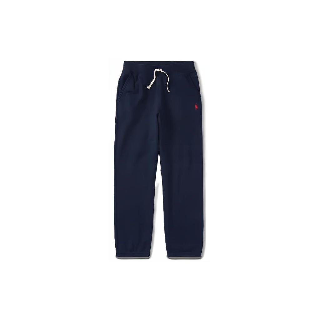 Polo Ralph Lauren Knitted Sports Pants With Solid Logo Print And Drawstring Kids bottoms Navy-Blue CWPOPNTYBQ20022-400
