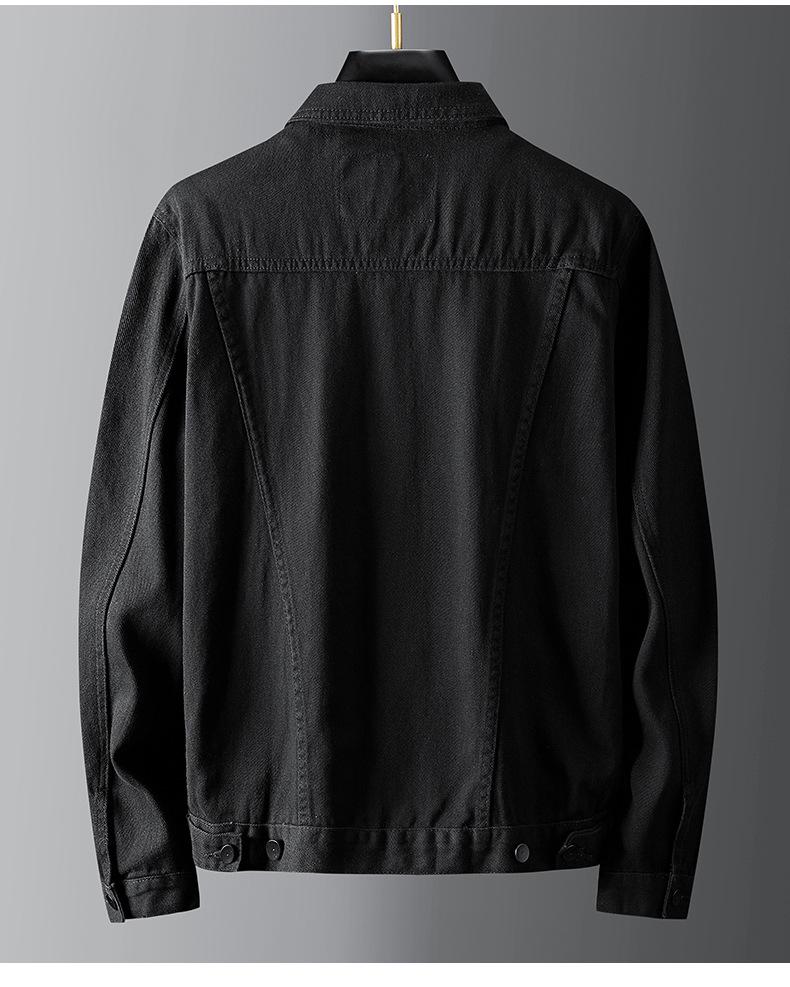 Men's Washed Denim Workwear Jacket - Heavyweight, Long Sleeve Cotton Shirt for Autumn/Winter