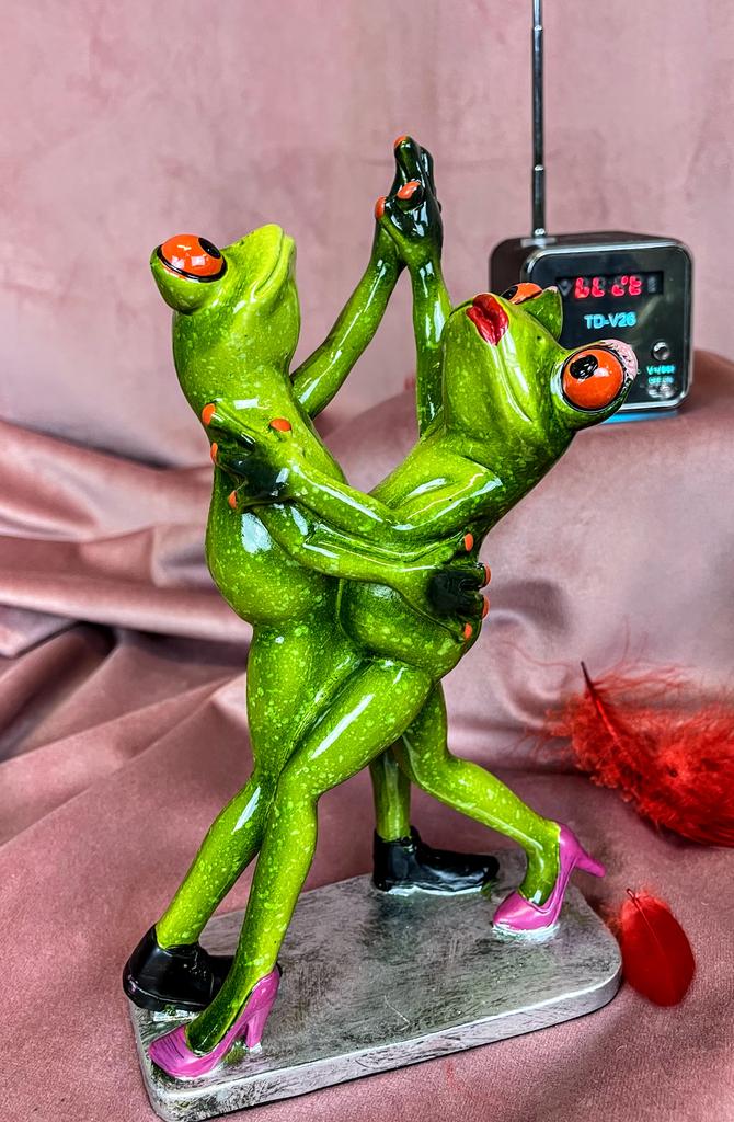 Dancing Frog Figurine