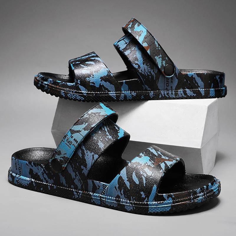 Printing Soft Vacation Travel Beach Sandals 2025 Summer New Men's Garden Shoes Fashion Outdoor Slippers Lightweight Comfortable