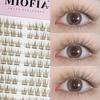 120 bundles Mink False Eyelash Natural Fishtail Lash 3D Russian Individual Eyelash Extension Cluster Makeup Tool Wholesale