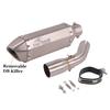 Tłumik końcowy Slip-On do Kawasaki Ninja125 Z125 NINJA 125 2018 - 2022 Motocykl Wydech Escape Moto Modyfikowany Tłumik Wyjmowany DB Killer