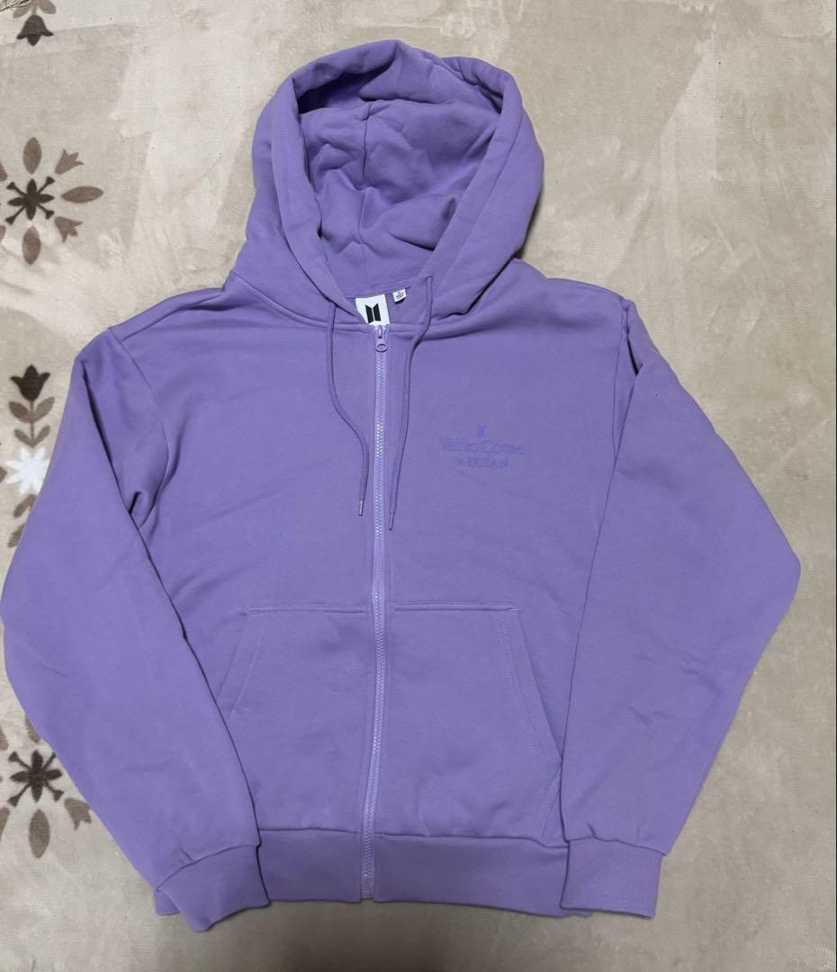 

[USED] BTS Yet to Come in BUSAN Hoodie, Size M, Purple