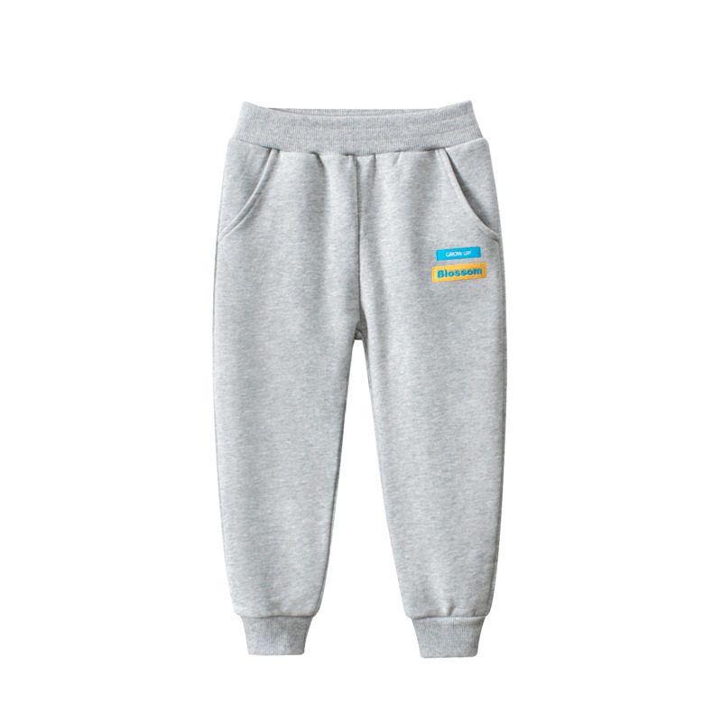 27Kids Children's Clothing Autumn and Winter Clothing Children's Sport Pants Boys' Thick Pants Baby Sweatpants Terry Kid's Trousers Cotton