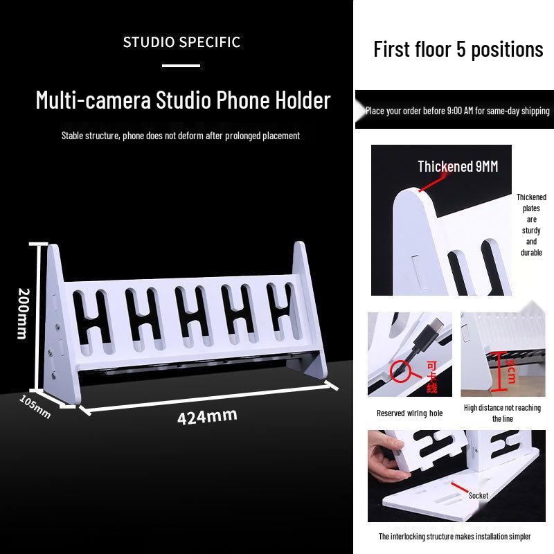 Multi-Device Vertical Charging Station: Simple Desktop Multi-Phone Holder