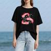 Das Süße Salamander Schwimm-T-Shirt für Liebhaber von Wassertieren, Kurzarm, Damen, Sommer, Lässig, Rundhalsausschnitt, Baumwolle, Kurzarm