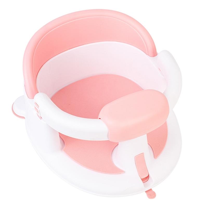 Baby Chair with Strong Suction Cup, Not Easily Flipping Adjustable Armrests Child Assisted Shower Chair Bathroom Stool