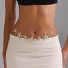 Summer Beach Vacation Casual Wind Metal Starfish Waist Chain Sexy Babes Beach Body Chain