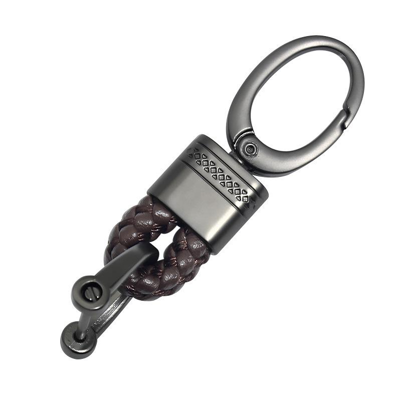 Woven Rope & Metal Keychain Pendant for Students & Couples