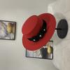Autumn and Winter New Flat Top Top Top Hat Women's French Light Luxury Thousand Gold Woolen Hat Elegant Pearl Flower Top Hat Self-operated