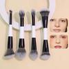 1/4Pcs Multi-Functional Foundation Makeup Brush Double-Ended Contour Brush For Beauty Blending Liquid Powder Concealer Cream