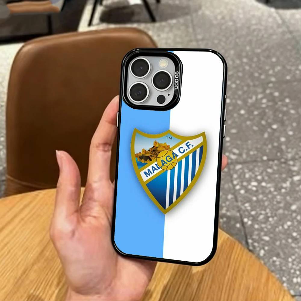 

Cool M-Malaga C-CF Phone Case For iPhone17,16,15,14,13,12,11 Plus,Pro Max Colored Silver Plated Inside Cover iPhone17promax