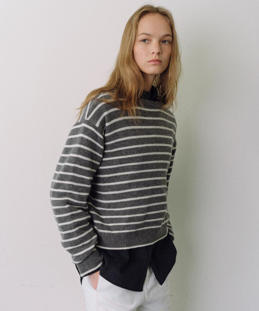 Yulago Merino Wool Stripe Knit