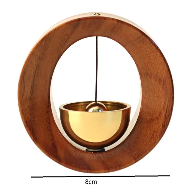 Wood Copper Wind Chime Wooden Wireless Door Bell Entrance Reminder Doorbell Aesthetic Home Decorations Doorbell B Durable