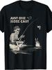 Unisex T-shirt Funny Skeleton Fishing Just One More Cast Fisherman T-Shirt