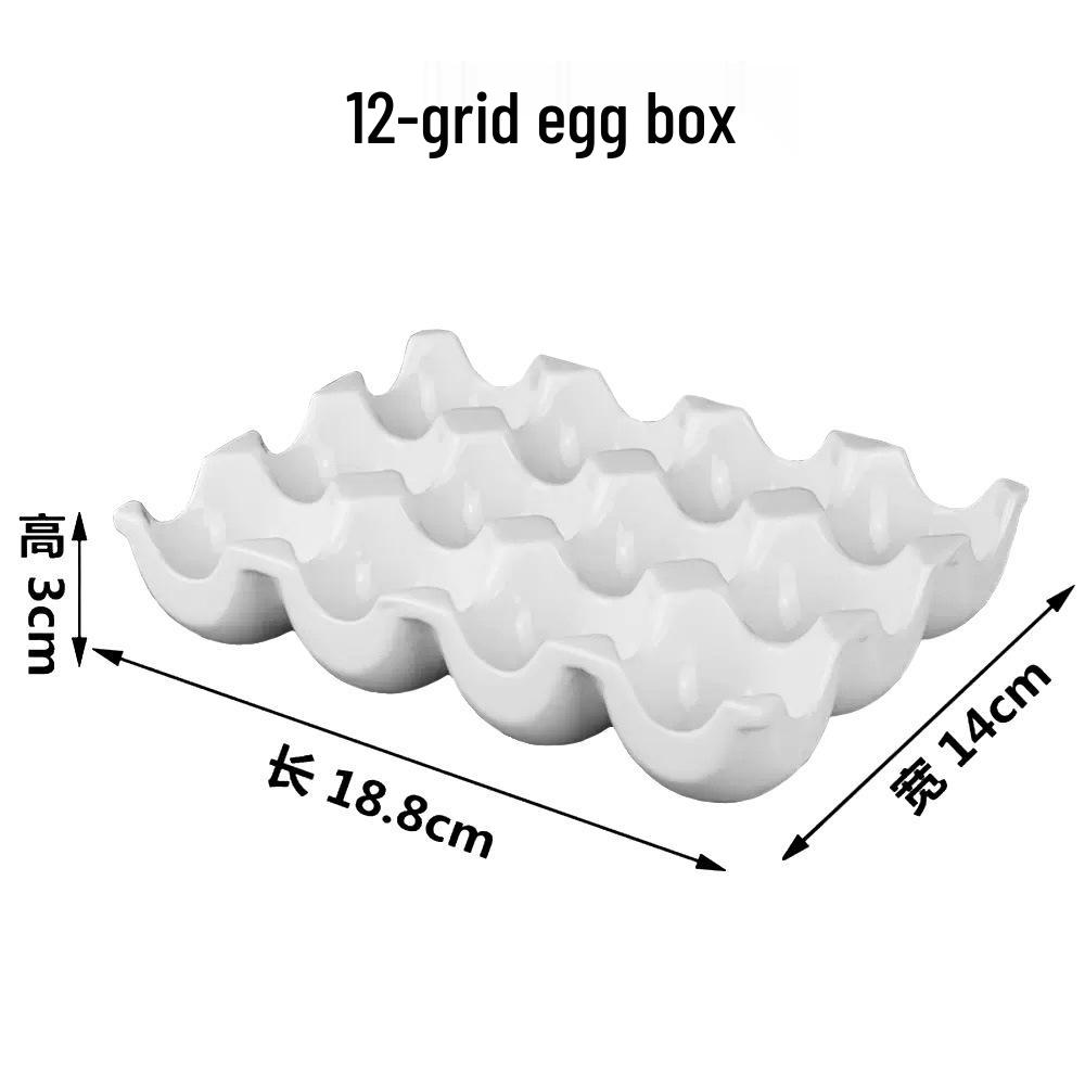 Ceramic Egg Holder Tray for Kitchen Tableware Supplies