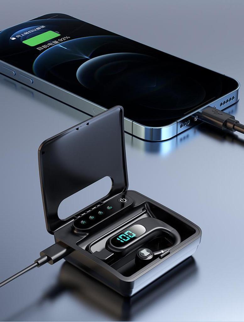 V13 Wireless Bluetooth Earphones with Noise Cancelling and Long Battery Life for Driving and Sports