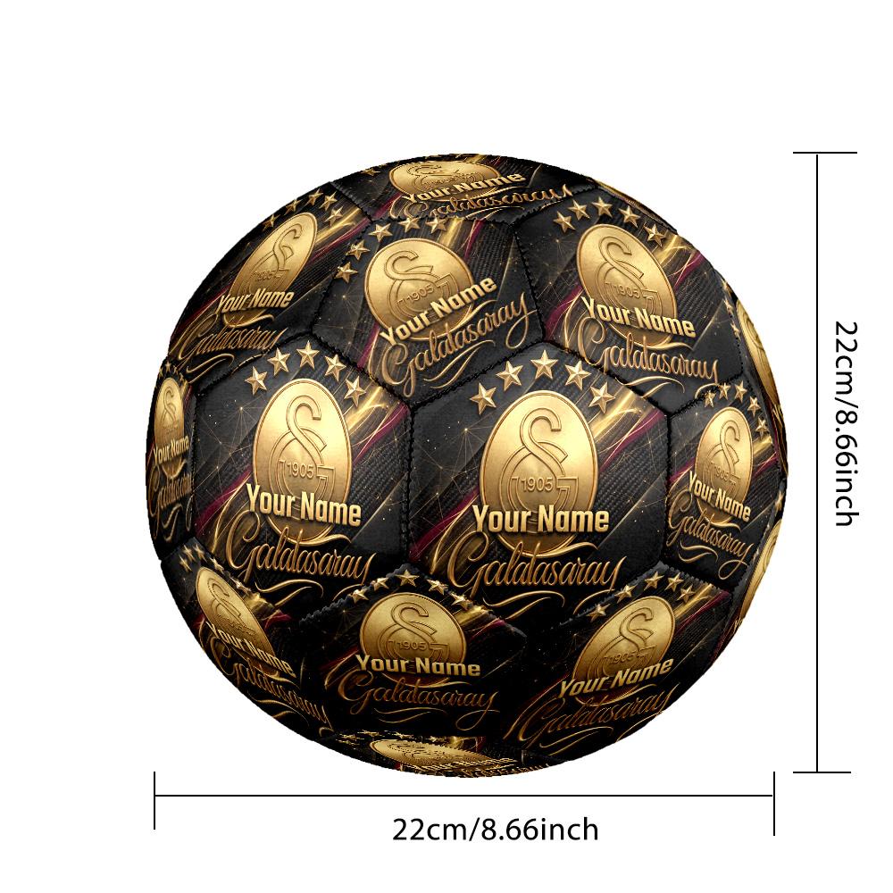 Size 5 Football Custom Name Text, Outdoor Training Soccer BallGalatasaray FC