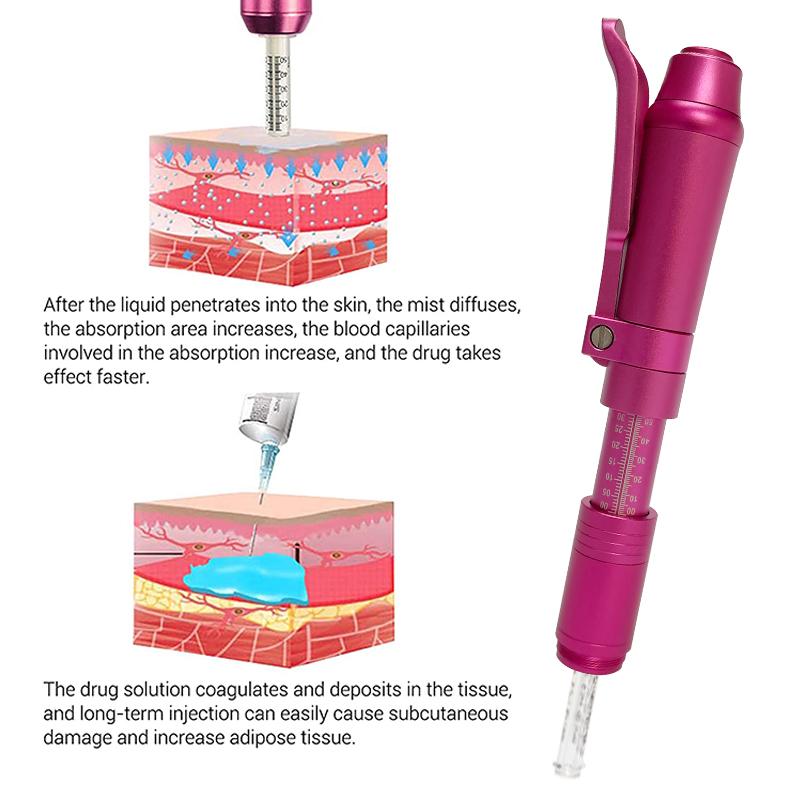 High Pressure Hyaluron Acid Pen Anti Wrinkle Lip Injection Hyaluron Gun Face Atomizer For Tattoo Tip Hyaluron Pen