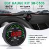 Car Digital Exhaust Gas Temperature EGT gauge 30-0305-ACC 52MM 1800F/1000C thermometer exhaust temp gauge Car Meter With Sensor