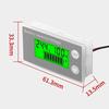Universal LCD Voltmeter Battery VoltTester Panel DC8-100V VoltGauge VoltmetreMonitor with Percentage Display Backlit
