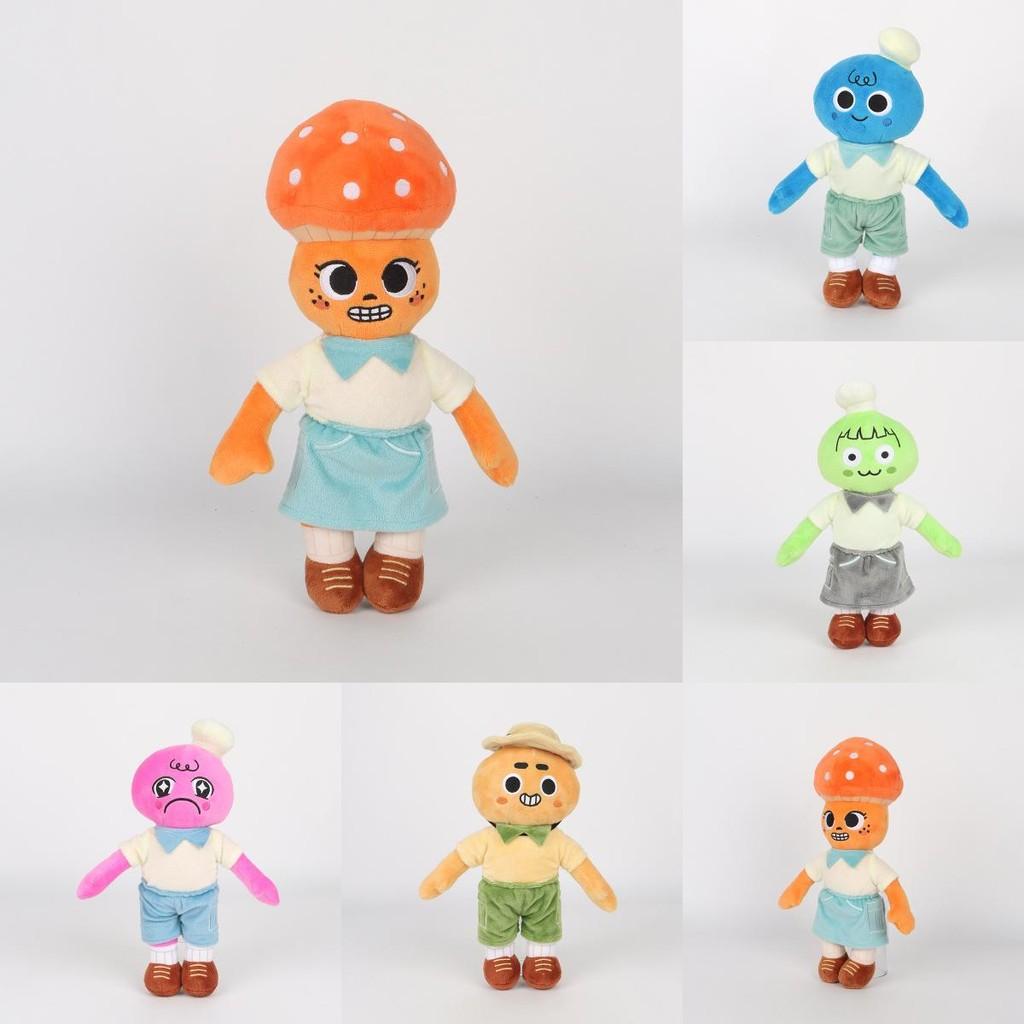Plush Toys Peak Mushroom Chef Figurine Short Material Home Decor Children Play