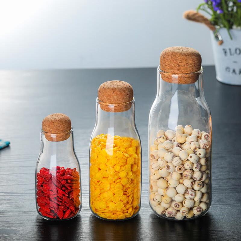 ZISIZ High Borosilicate Glass Kitchen Storage Jar