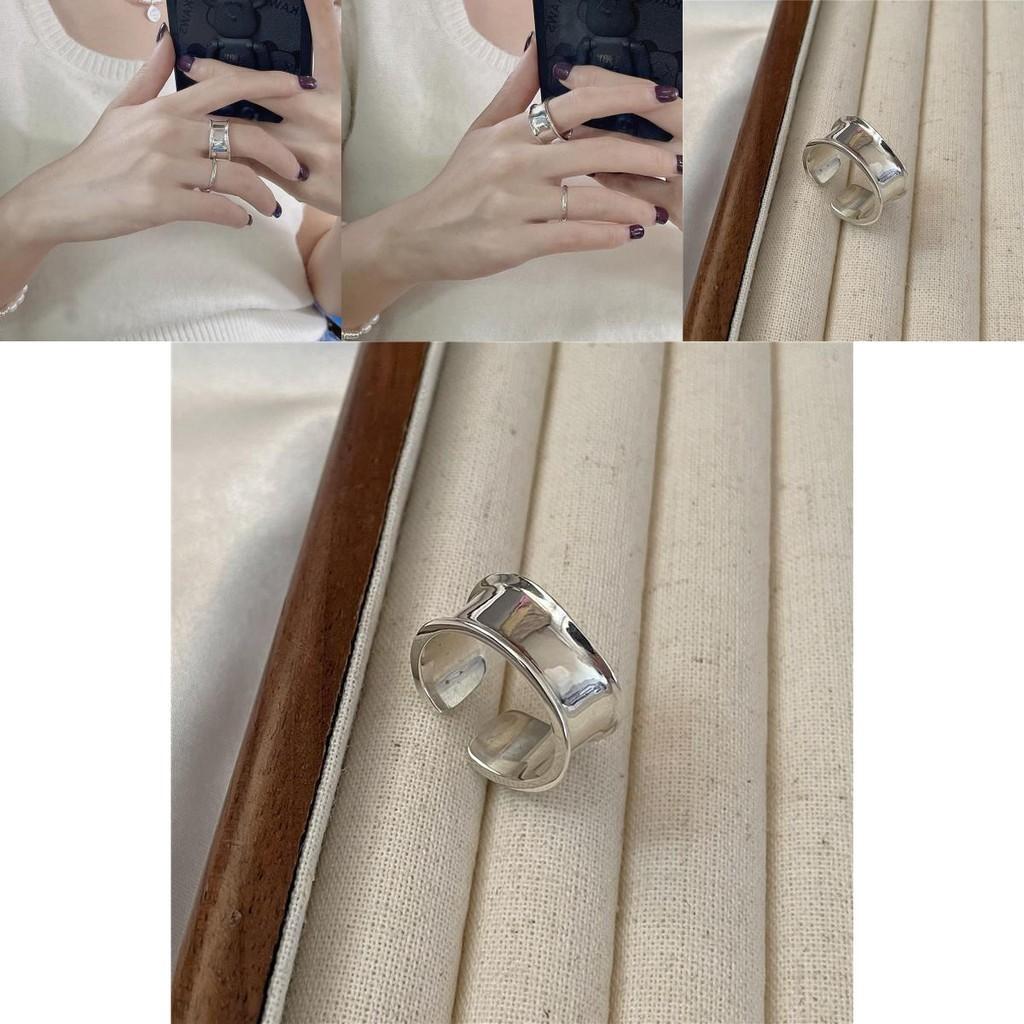 Fashion Korean Elegant Copper Ring With Smooth Finish For Modern Style Ladies