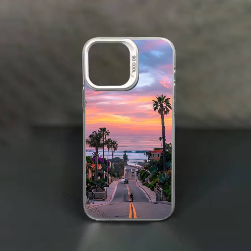 Travel Los Angeles California phone Case for iPhone 17 11 12 Pro Max Plus Mini Air SE  16e 14 15 16 13 Soft Shell