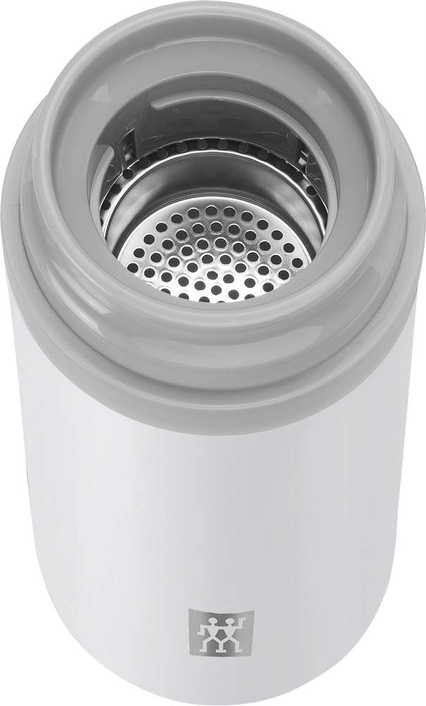 Zwilling Bottle 420ml Tea Water Stainless Keeps Drinks Cold or Japanese ZWILLING THERMO "Strainer White" (Strainer, Infuser, Mug, Bottle, Bottle,