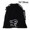 1pc Swimming Gym Hotel Business Old Storage Cosmetic Bag Hair Dryer Organizer Drawstring Velvet Bag Drawstring