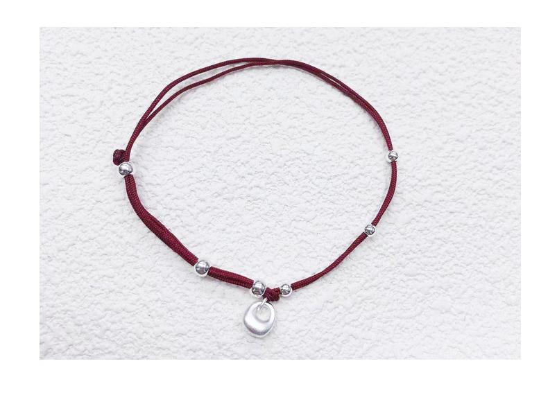 Ancient Style 925 Silver Red Rope Bracelet - Exquisite Light Luxury Gift for Bestie