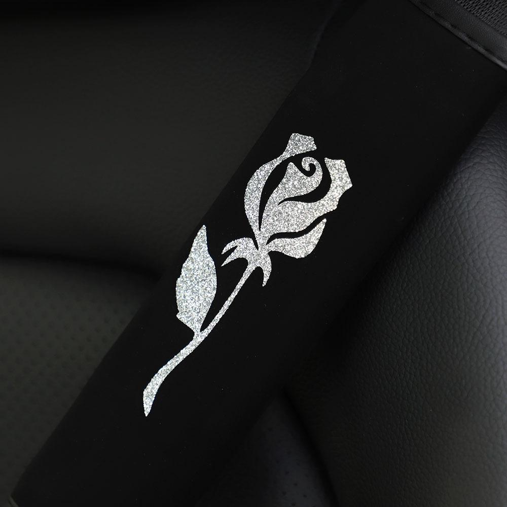 

Модный розовый автомобильный плечевой ремень для женщин, удобный автомобильный ремень безопасности из мягкого меха для вождения