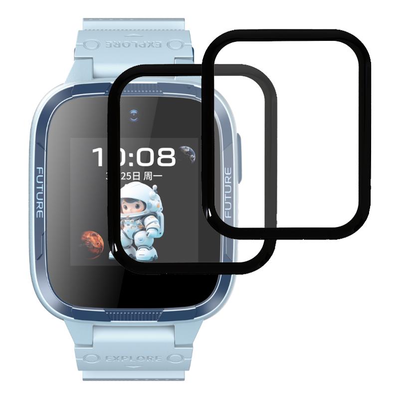 2Pcs/Pack For Honor Whizkid 2i Screen Protector Smart Watch HD Clear PMMA Film (Black Edge)