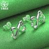 Beautiful Butterfly Earrings 925 Sterling Silver Stud Earrings For Lady Party Engagement Wedding Birthday Gift Girl Nice Jewelry
