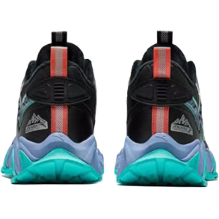 Anta Kids Comfortable Non-Slip Warm Mid-Top Casual Shoes Kids Casual Shoes Dark-Green Blue A12446934-2