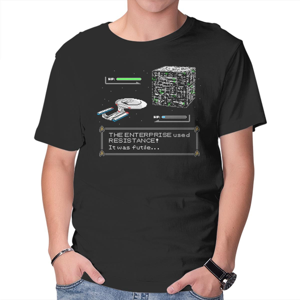 Unisex Crew Neck T-Shirt Gotta Assimilate  Em All Graphic Short Sleeve Casual Tee M